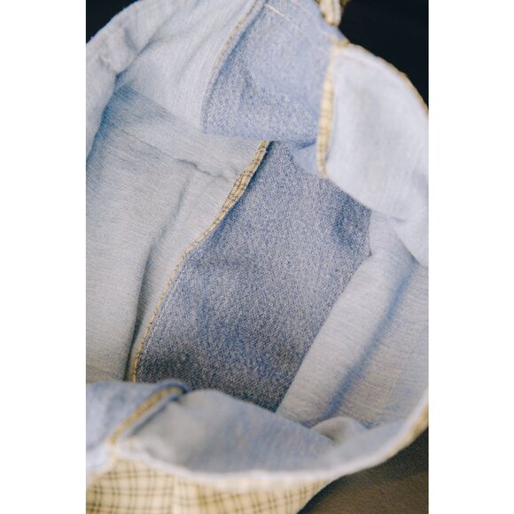 Rework Vintage Wrangler Plaid Flannel Shoulder Bag - Picture 9 of 9